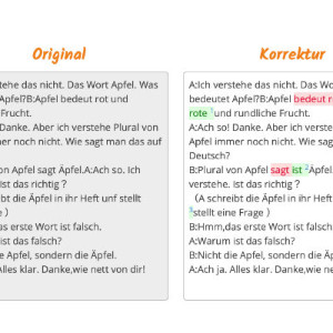 ドイツ語オンライン・グループレッスンのライティング練習