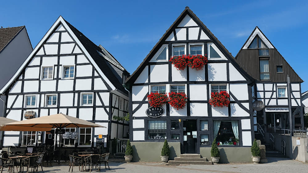 ドイツのカフェの風景